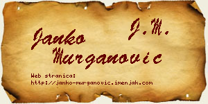 Janko Murganović vizit kartica